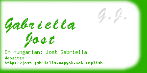 gabriella jost business card